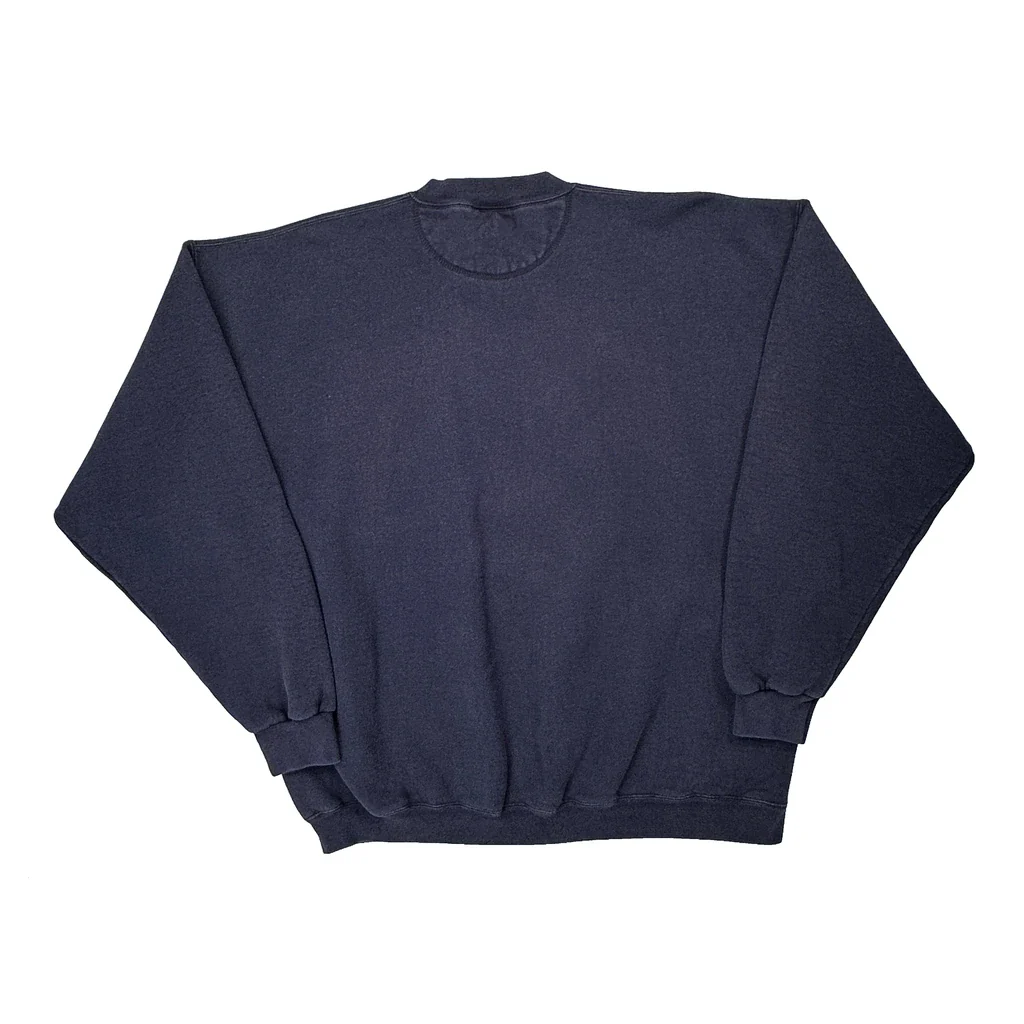 Made In USA Notre Dame Danaggers College Sweatshirt - Large Navy Cotton Blend - Image 2