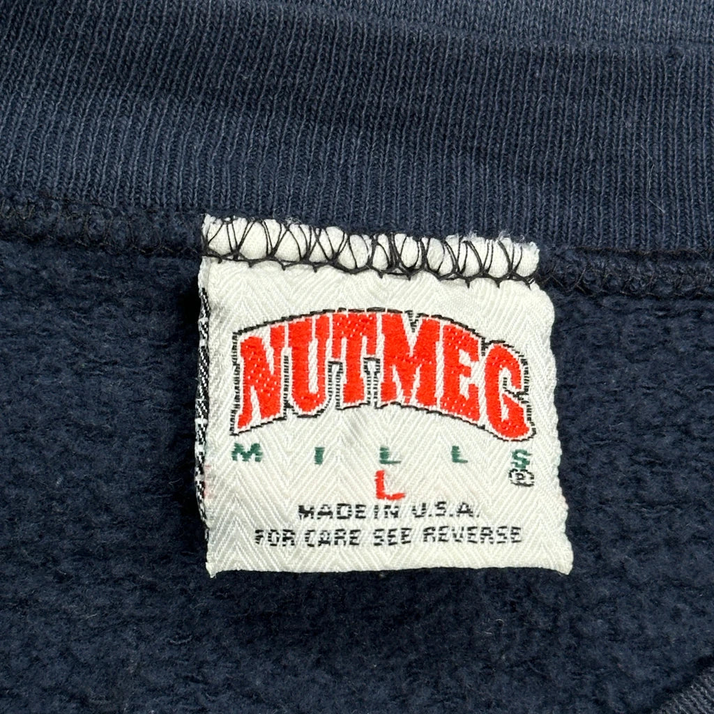 Made In USA Nutmeg Graphic Sweatshirt - Large Navy Cotton - Image 3