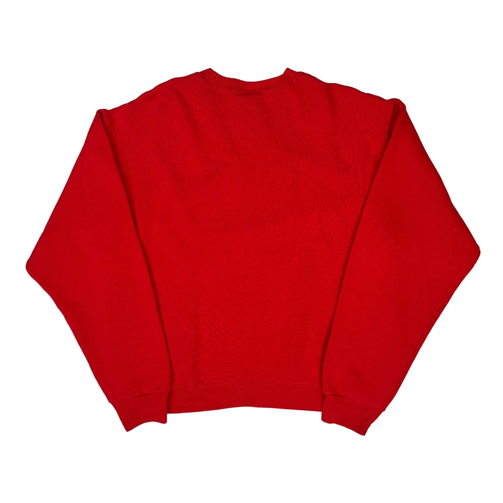 Made In USA Nutmeg 90S Blank Sweatshirt - XL Red Cotton - Image 2