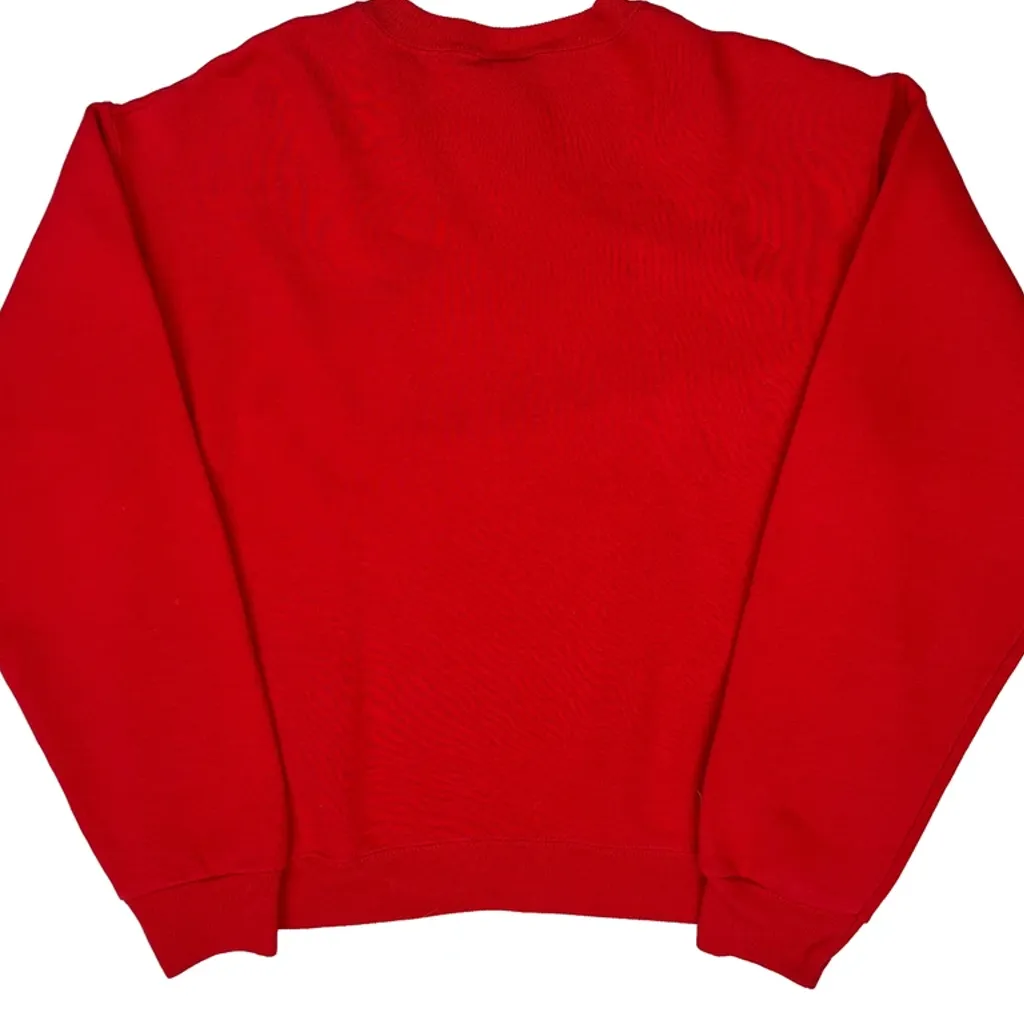 Made In USA Nutmeg 90S Blank Sweatshirt - XL Red Cotton - Image 6
