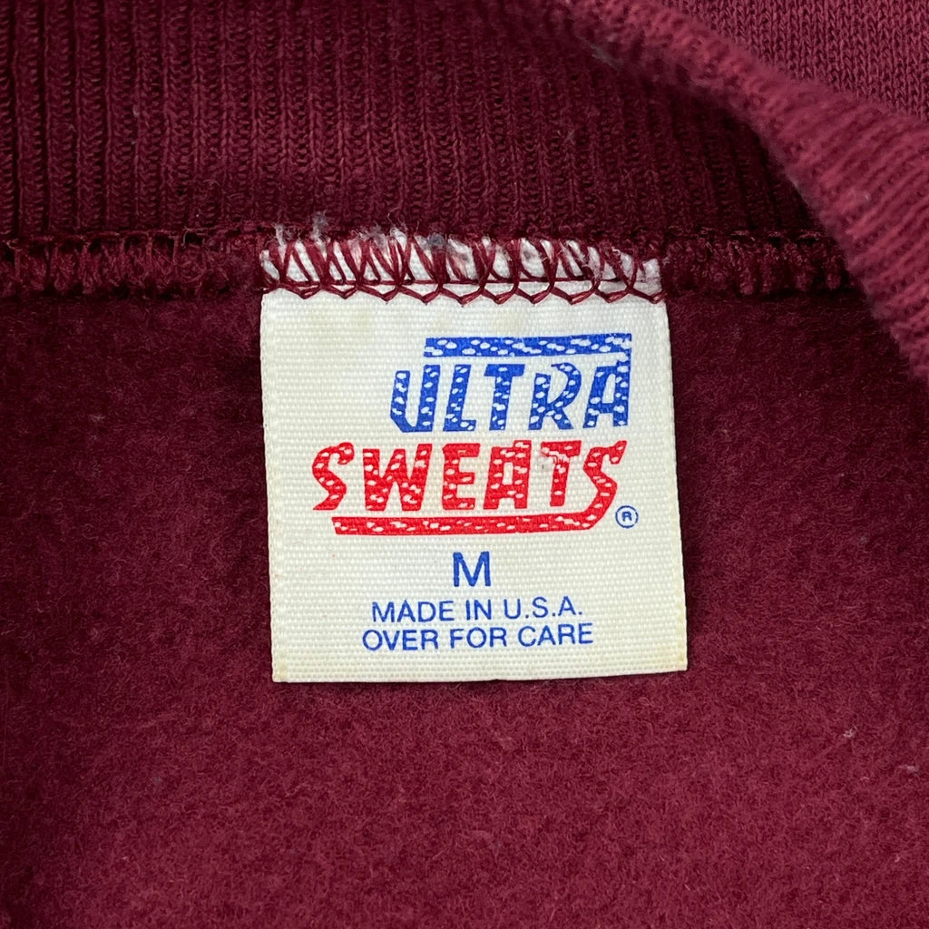 Made In USA Ohio State University Ultra Sweats College Sweatshirt - Medium Burgundy Cotton - Image 3