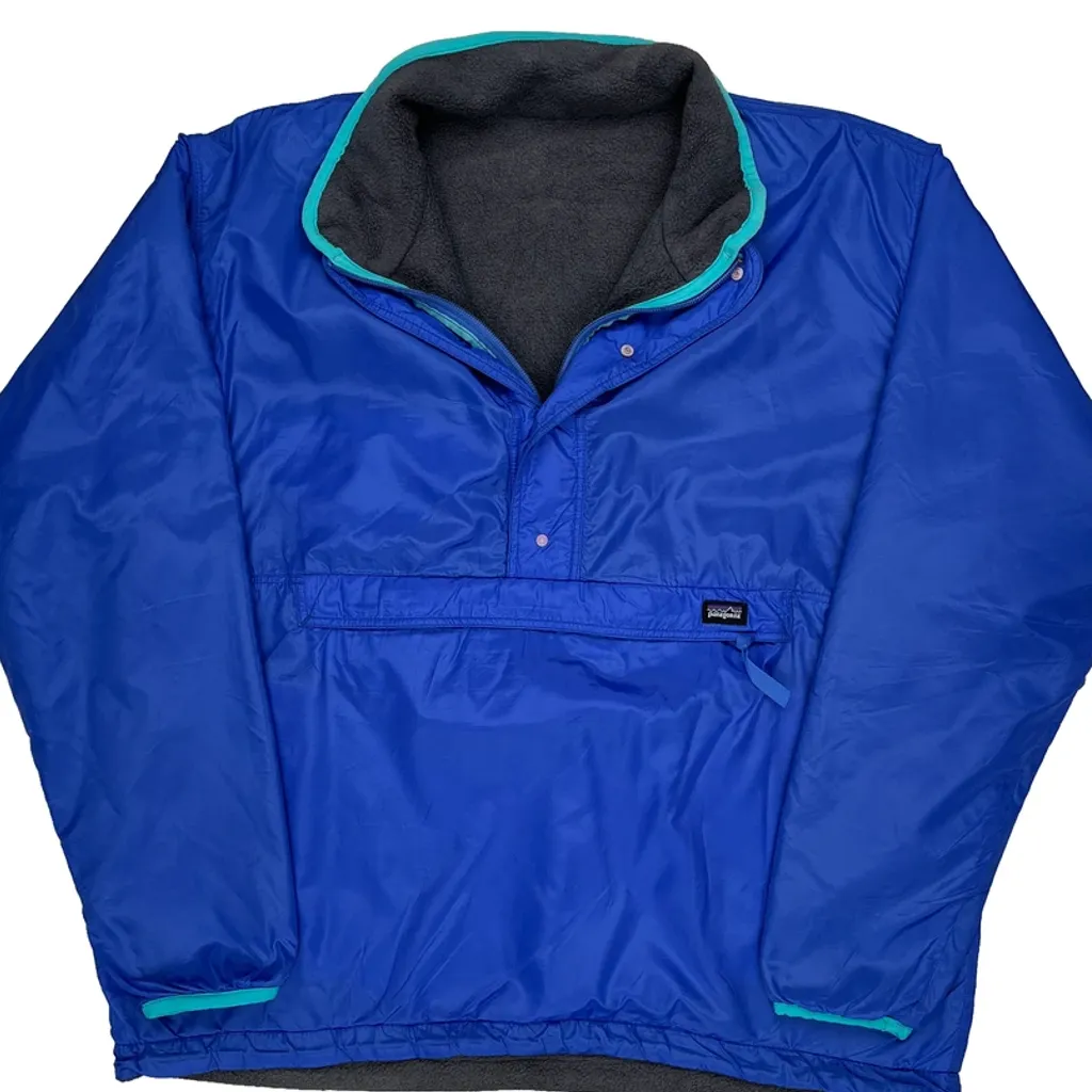Made In USA Patagonia Anorak - Large Blue Nylon - Image 6