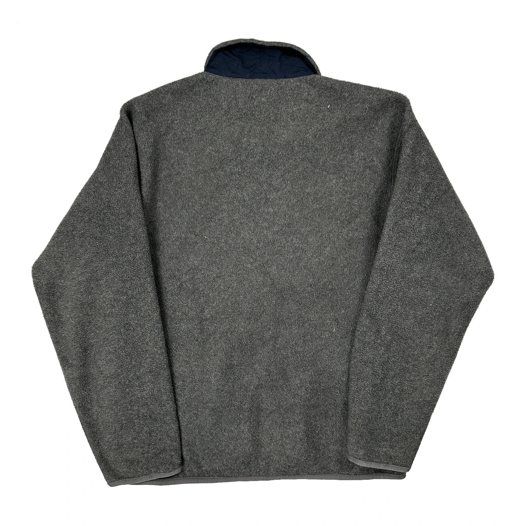 Made In USA Patagonia Fleece Jacket - Large Grey Polyester - Image 2