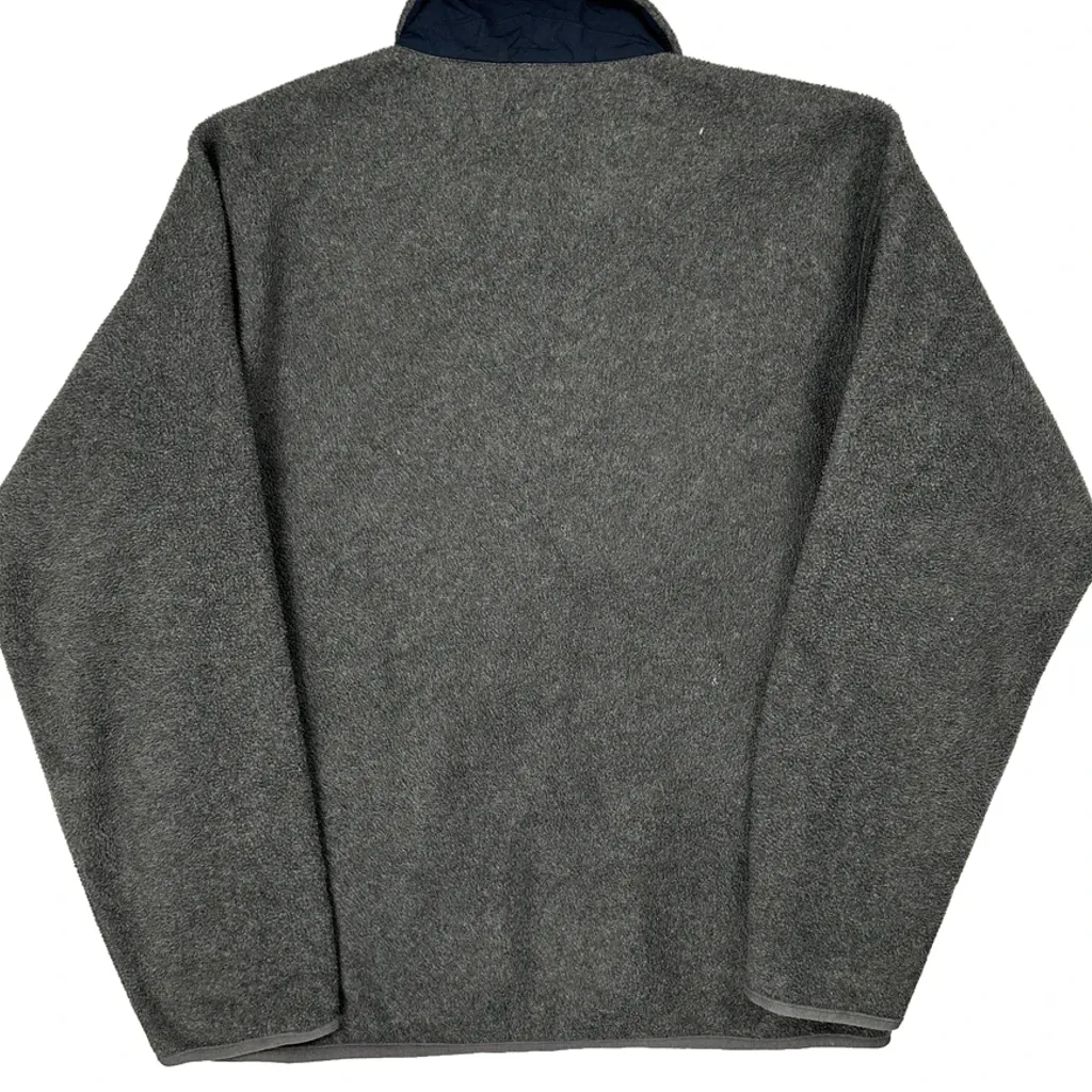 Made In USA Patagonia Fleece Jacket - Large Grey Polyester - Image 6