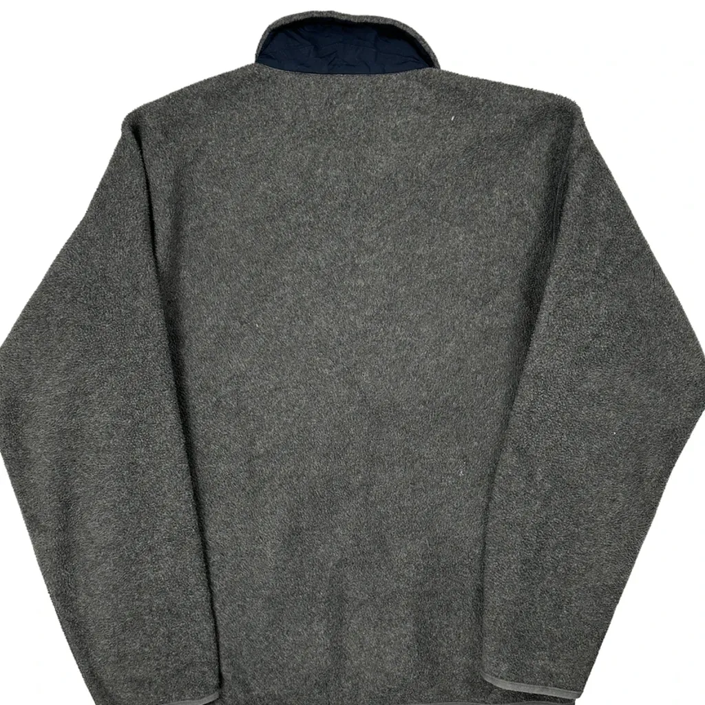 Made In USA Patagonia Fleece Jacket - Large Grey Polyester - Image 7