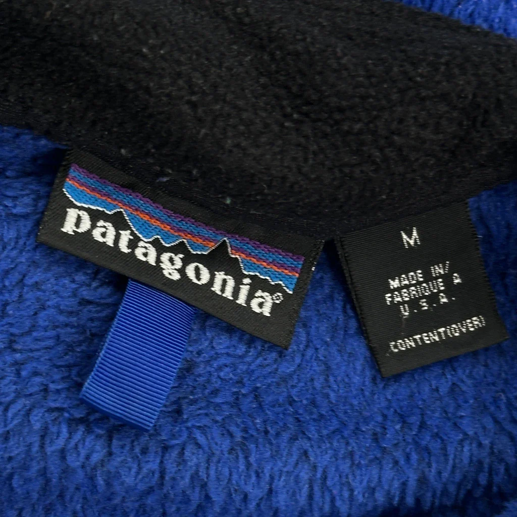 Made In USA Patagonia Fleece - Medium Blue Polyester - Image 3