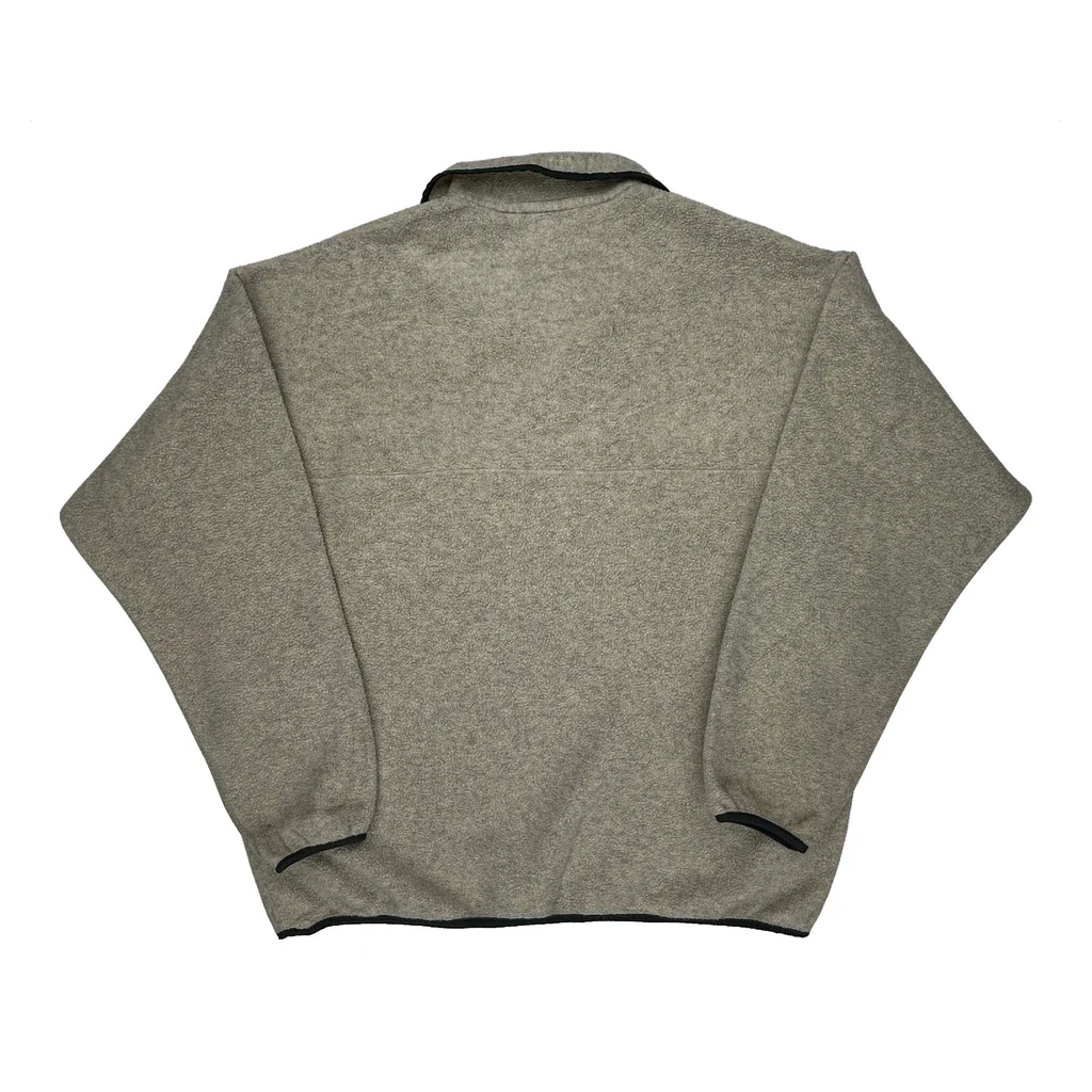 Made In USA Patagonia Synchilla T Snap Fleece - XL Gray Polyester - Image 2