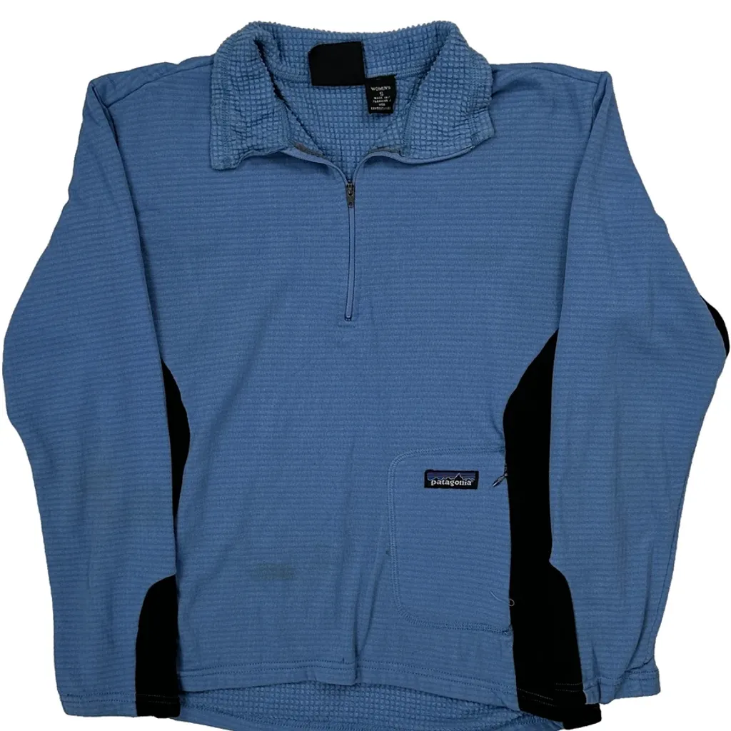Made In USA Patagonia Polartech Fleece - Small Blue Polyester - Image 5