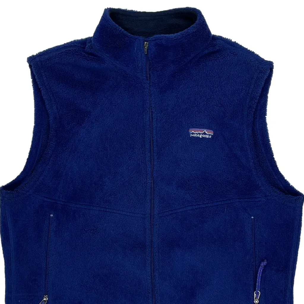 Made In USA Patagonia Gilet - Large Blue Polyester - Image 4