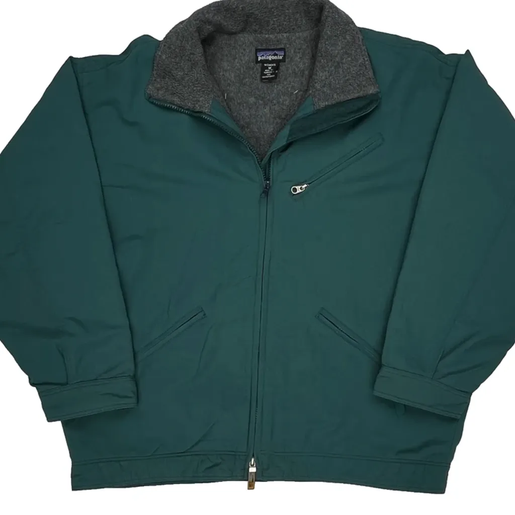 Made In USA Patagonia Jacket - Medium Green Polyester - Image 4