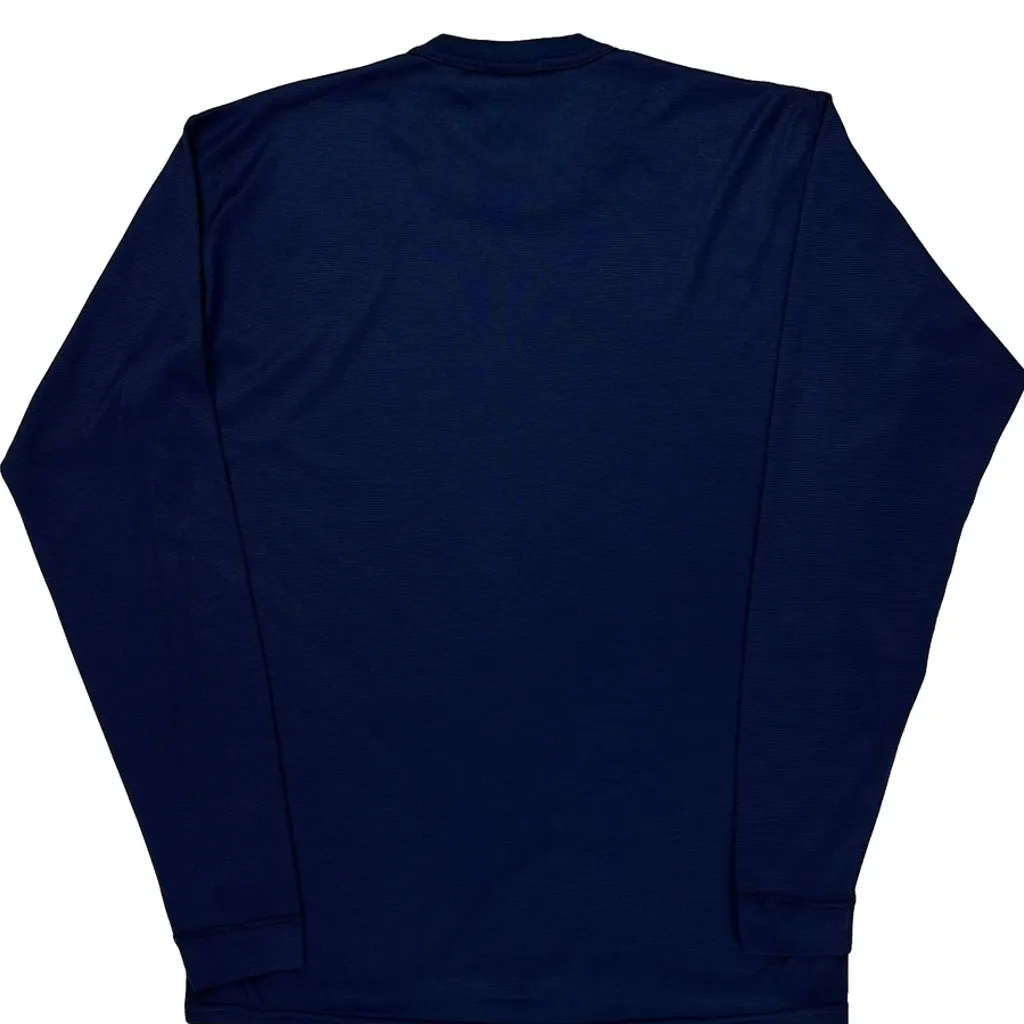 Made In USA Patagonia Capeline Thermal Long Sleeve T-Shirt - Medium Blue Polyester - Image 6