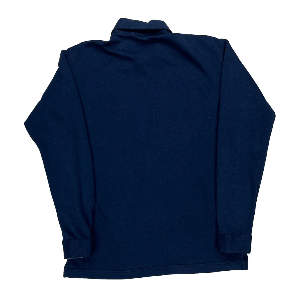 Made In USA Patagonia Polo Shirt - Medium Blue Cotton - Image 2