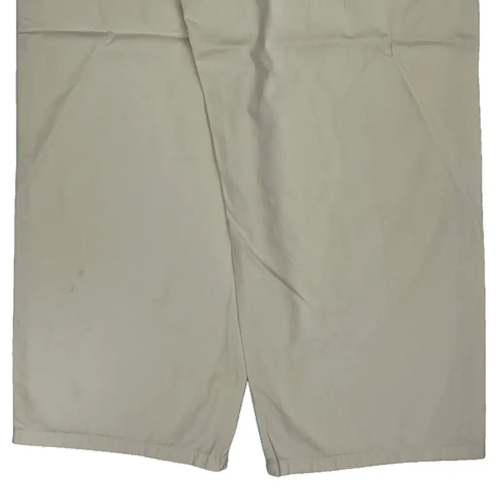 Made In USA Polo By Ralph Lauren Pleated Chinos - 32W 26L Beige Cotton - Image 8