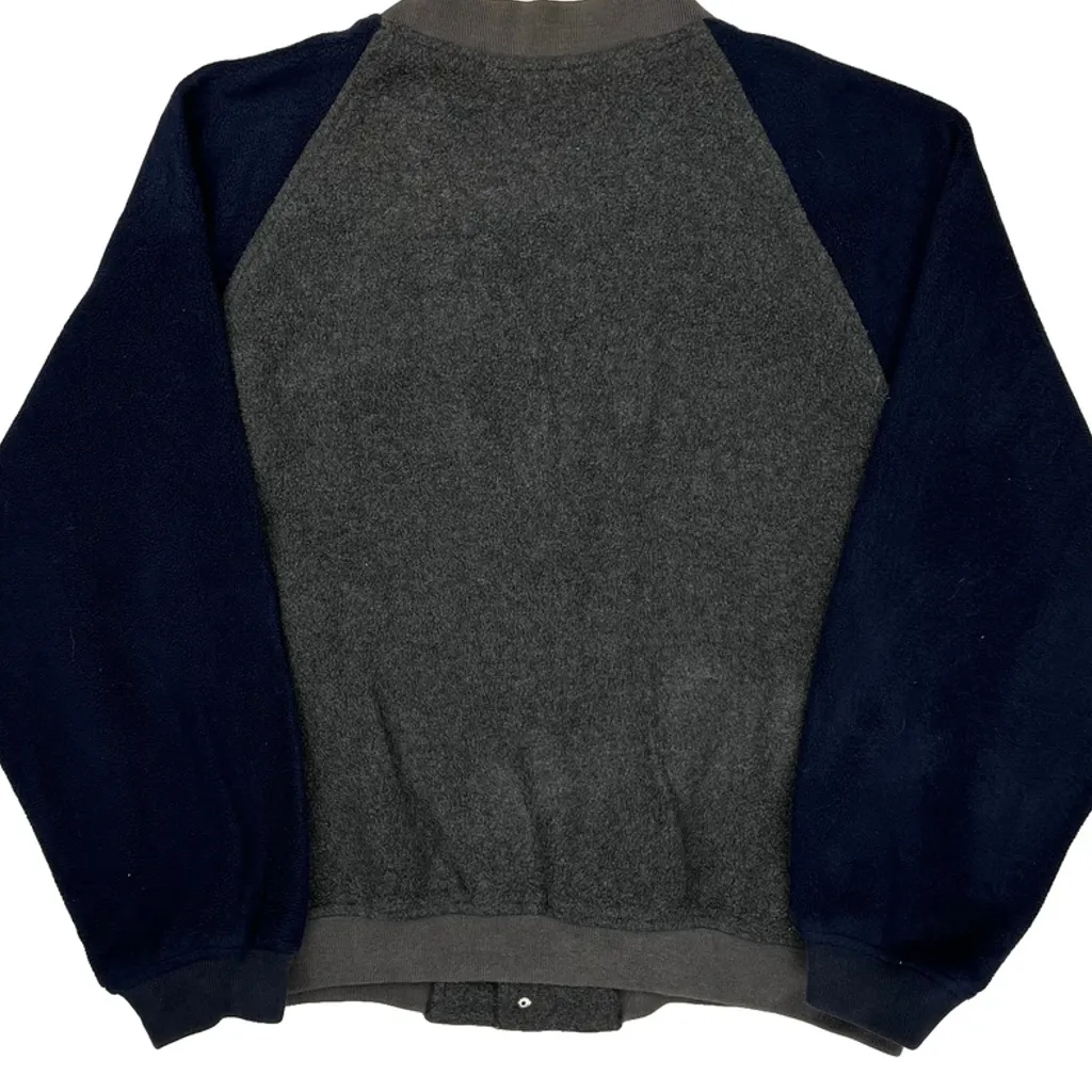 Made In USA Polo By Ralph Lauren Fleece Varsity Jacket - XL Grey Polyester - Image 5