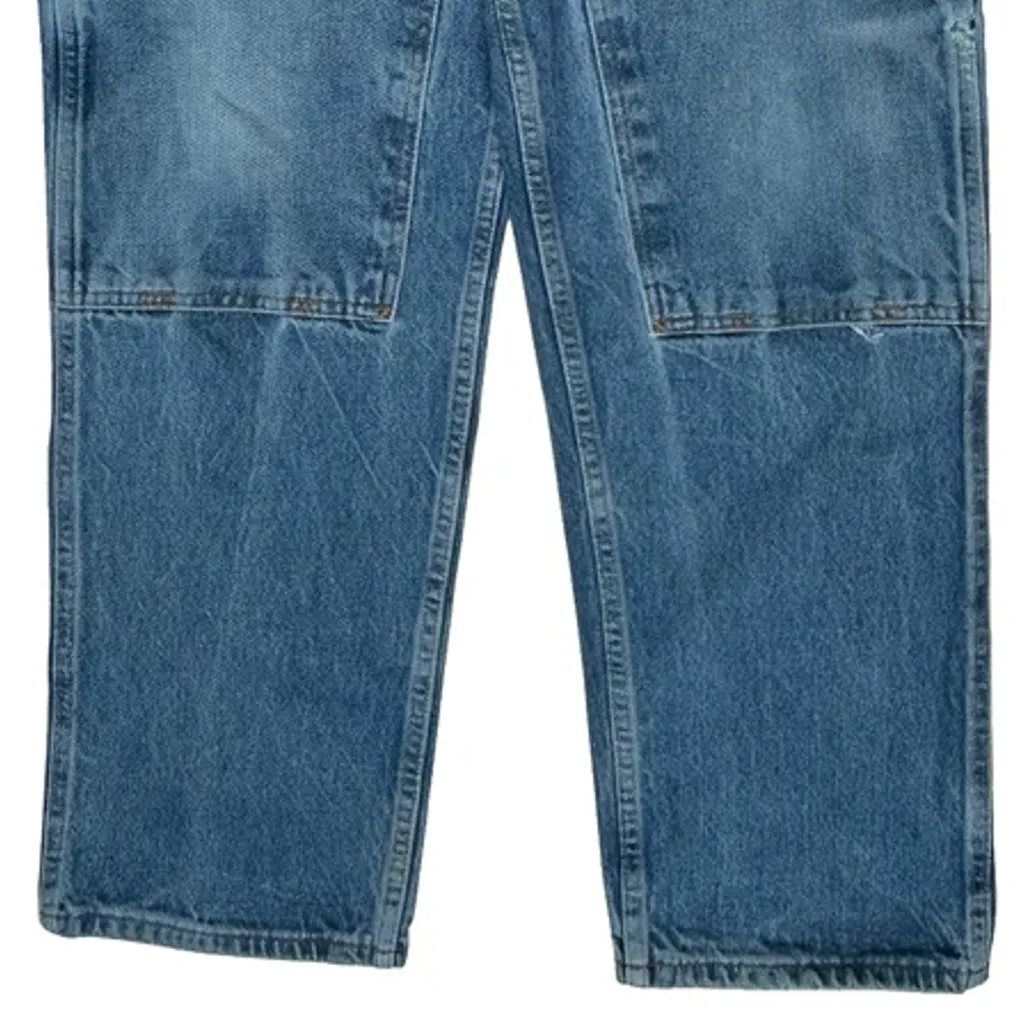 Made In USA Prison Blues Double Knee Carpenter Jeans - 34W 34L Blue Denim - Image 9