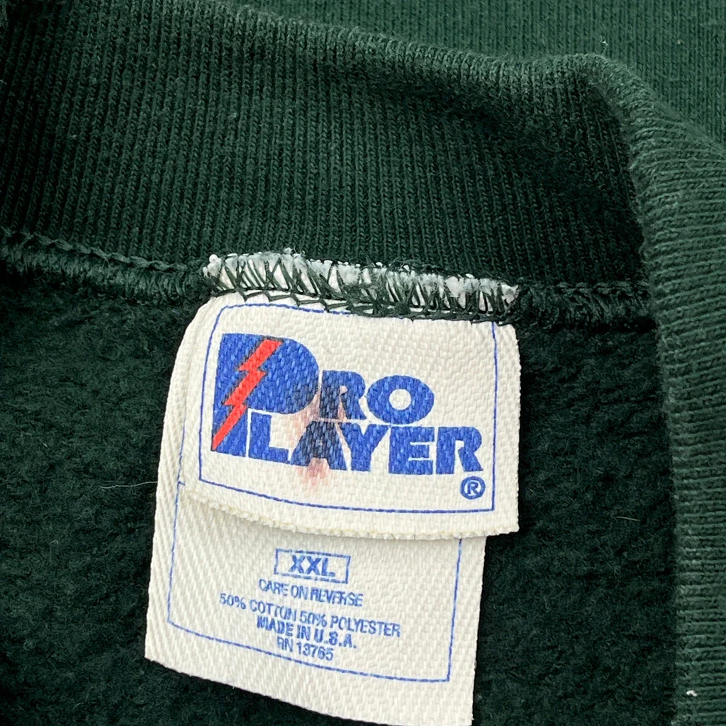 Made In USA Pro Player Packers Sweatshirt - 2XL Green Cotton Blend - Image 3