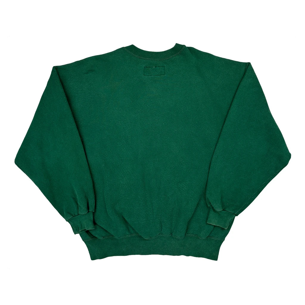 Made In USA Russell Athletic Sweatshirt - XL Green Cotton - Image 2