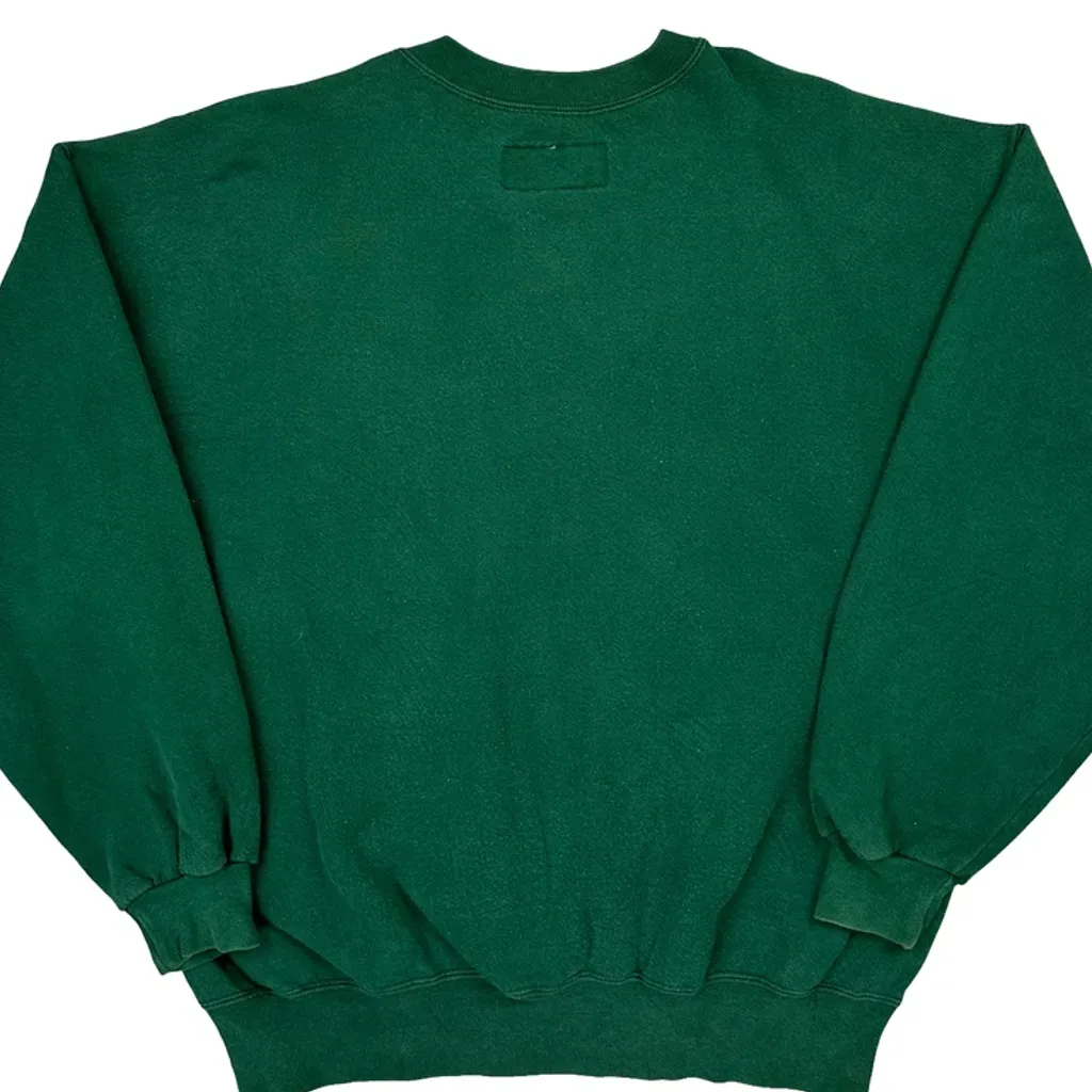 Made In USA Russell Athletic Sweatshirt - XL Green Cotton - Image 6