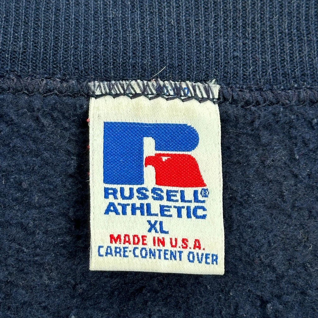 Made In USA Russell Athletic Sweatshirt - XL Navy Cotton - Image 3