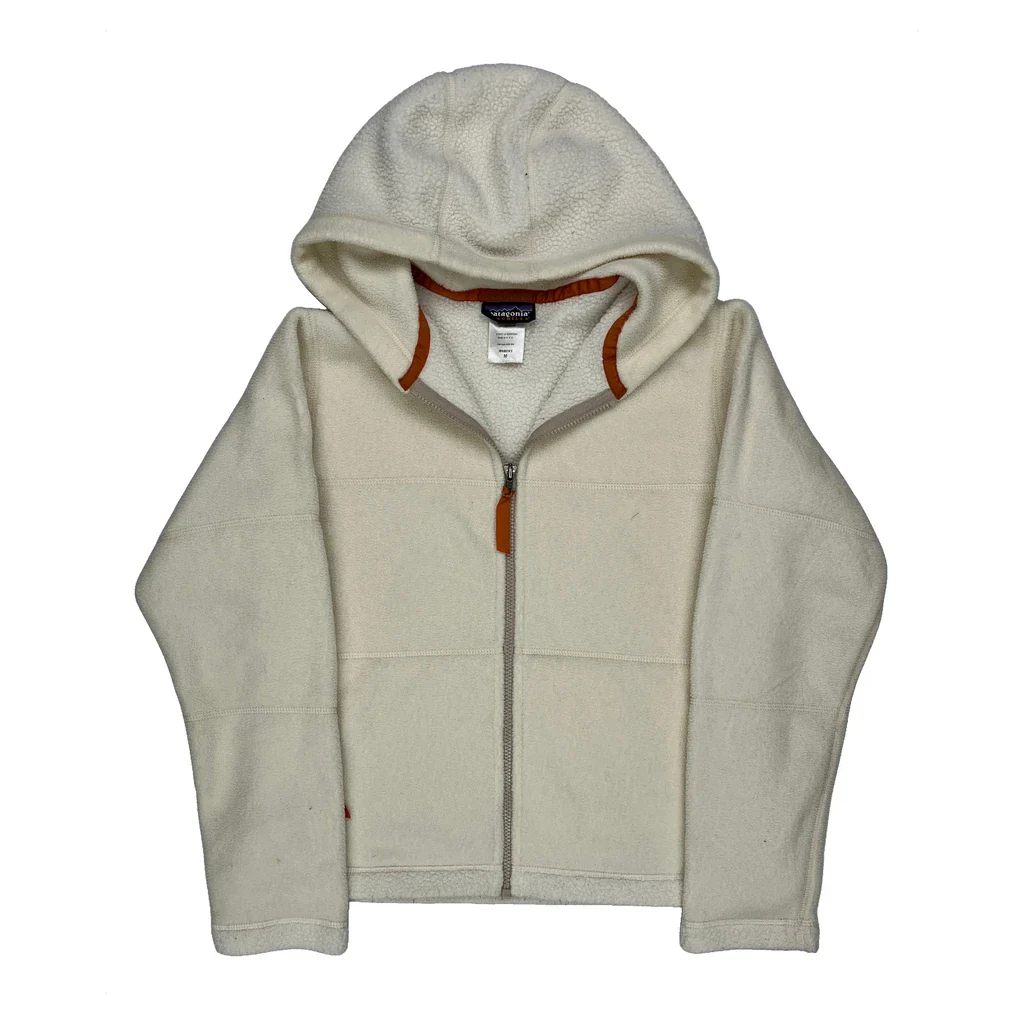 Made In USA Synchilla Patagonia Fleece - Medium Cream Polyester