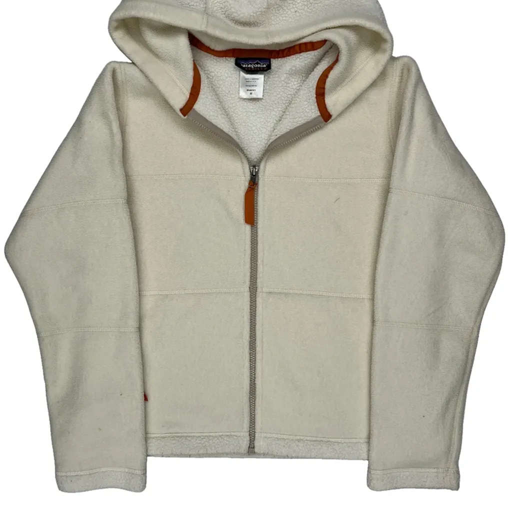 Made In USA Synchilla Patagonia Fleece - Medium Cream Polyester - Image 4