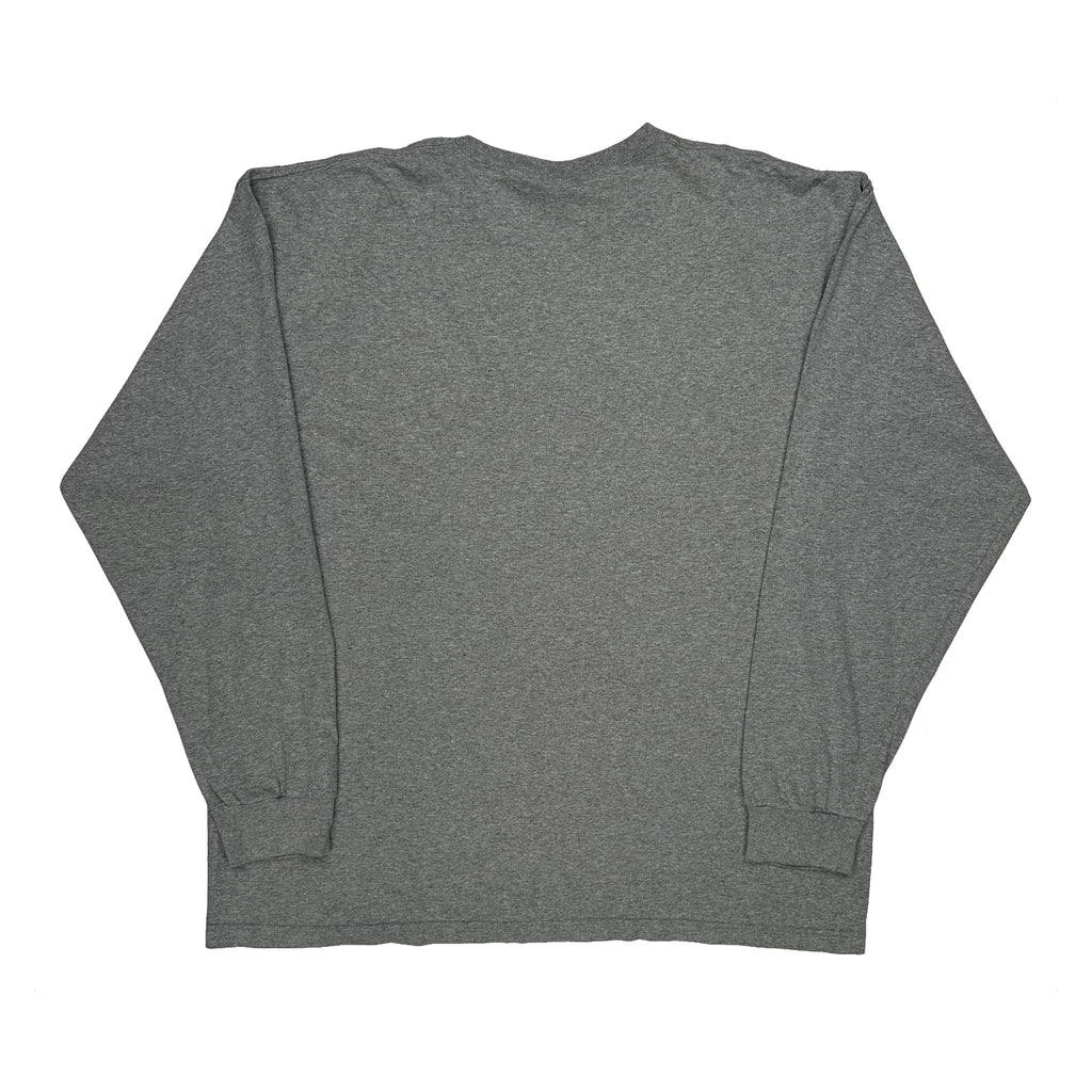Made In USA Tommy Hilfiger Long Sleeve T-Shirt - XL Grey Cotton - Image 2
