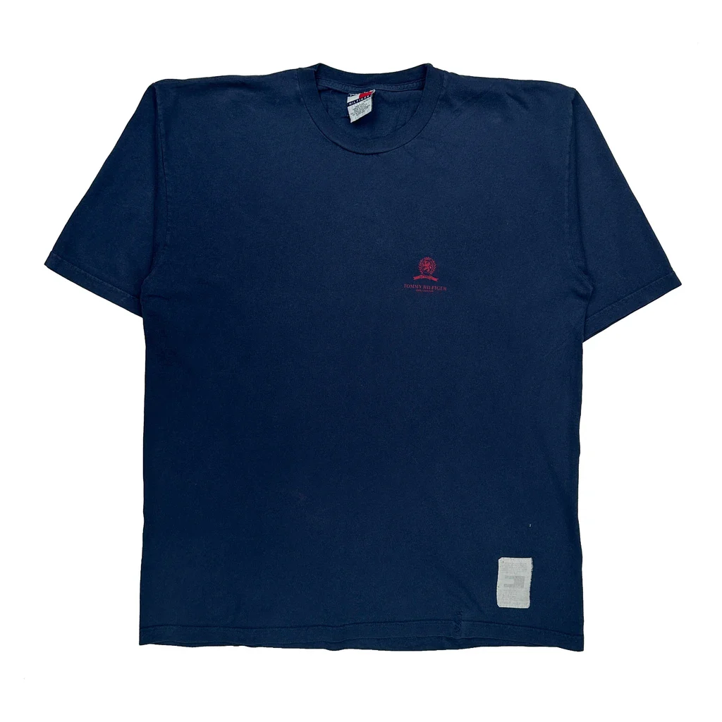 Made In USA Tommy Hilfiger T-Shirt - XL Blue Cotton