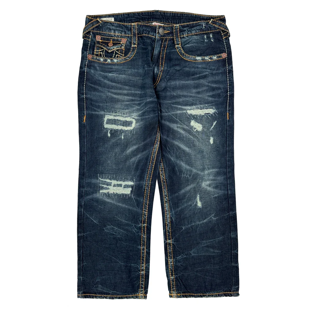 Made In USA True Religion Jeans - 37W 28L Dark Wash Denim - Image 2