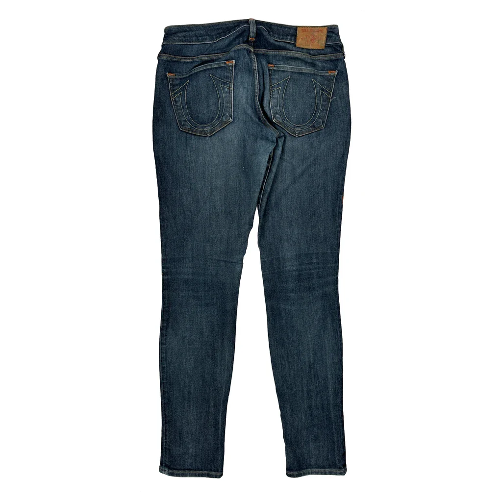 Made In USA True Religion Skinny Jeans - 30W US 4 Blue Denim