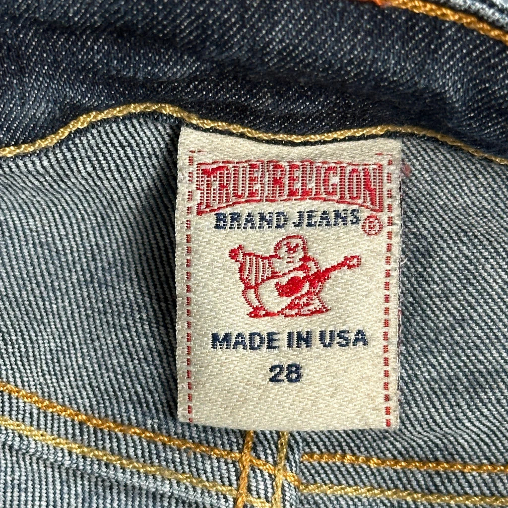 Made In USA True Religion Skinny Jeans - 30W US 4 Blue Denim - Image 6
