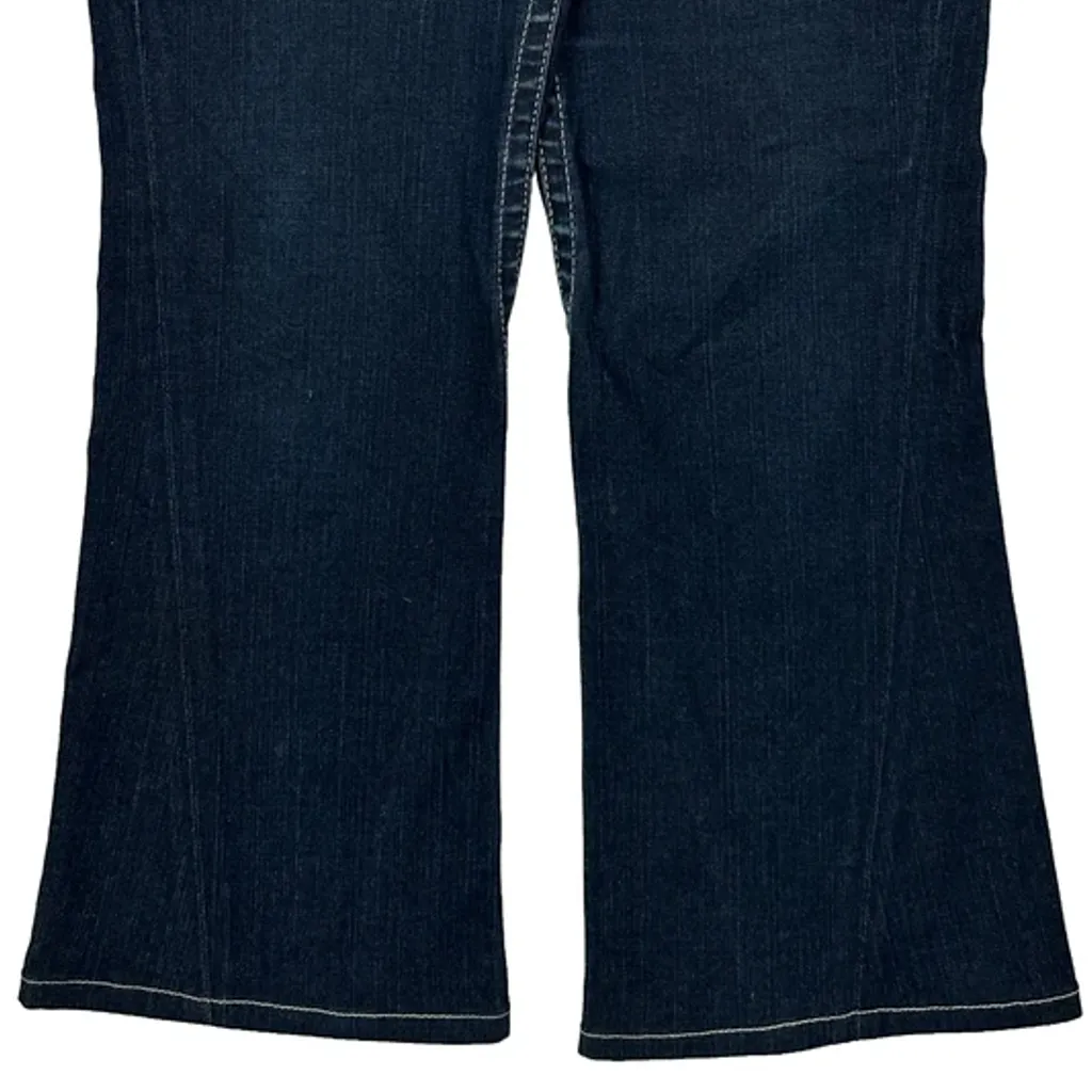 Made In USA True Religion Boot Cut Jeans - 34W US 8 Dark Wash Cotton - Image 9