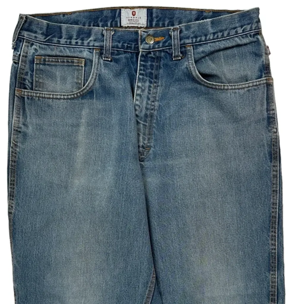 Made In USA Tyndale Carpenter Jeans - 34W 30L Blue Denim - Image 10