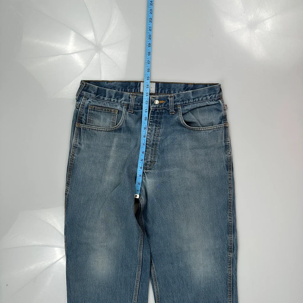 Made In USA Tyndale Carpenter Jeans - 34W 30L Blue Denim - Image 4