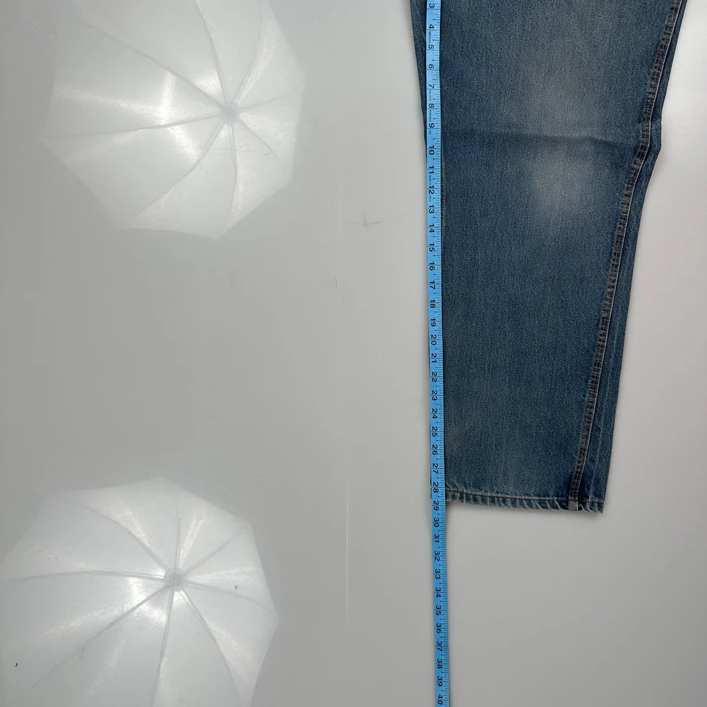 Made In USA Tyndale Carpenter Jeans - 34W 30L Blue Denim - Image 5