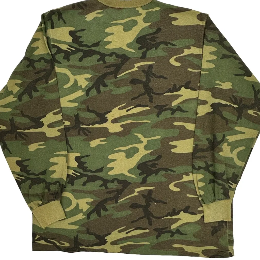 Made In USA Unbranded Camo Long Sleeve T-Shirt - XL Camo Cotton - Image 7