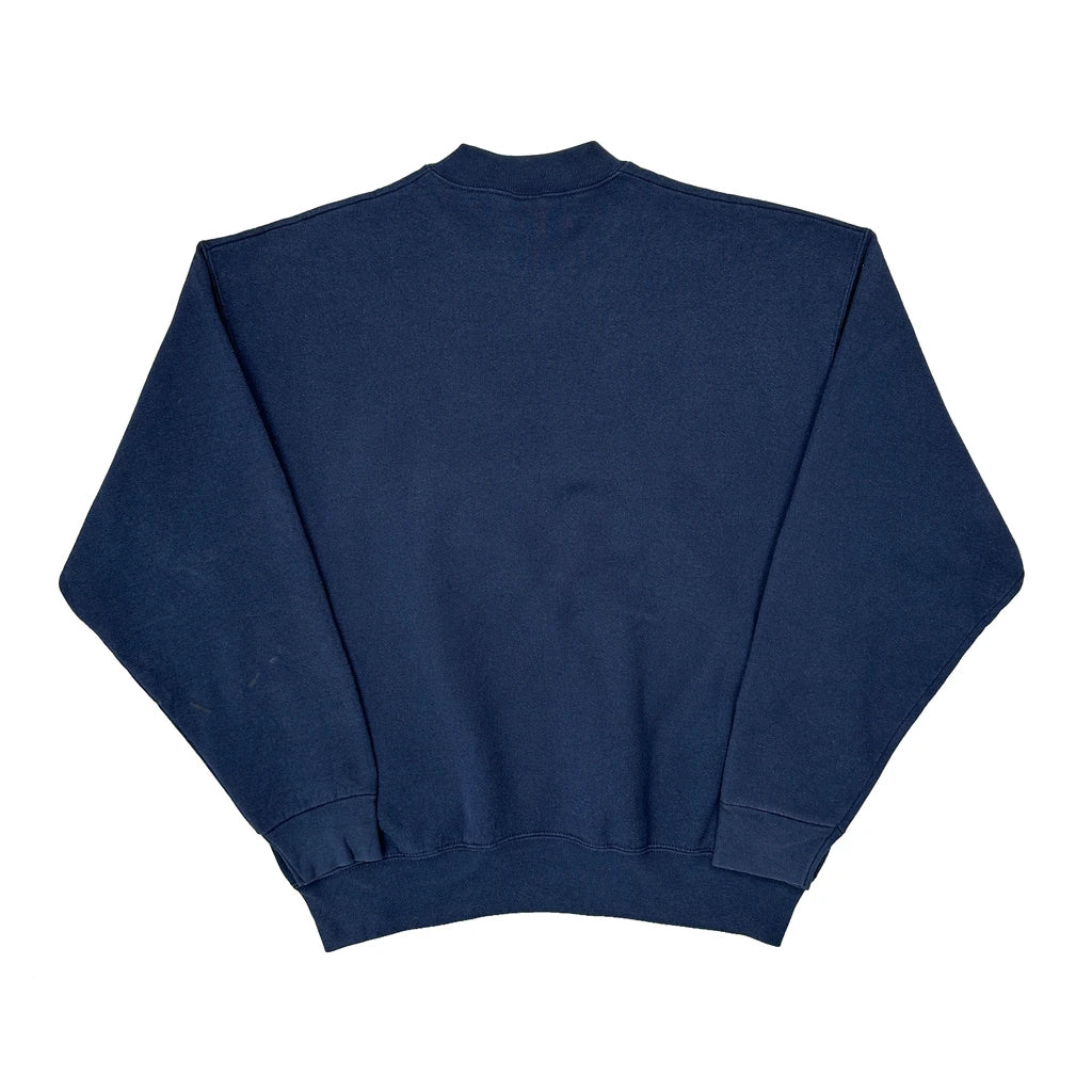 Made In USA University Of Michigan Salem College Sweatshirt - XL Navy Cotton Blend - Image 2