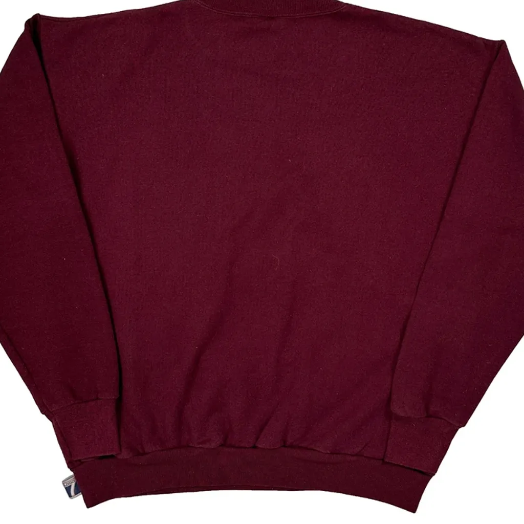 Made In USA Washington Redskins Logo 7 Graphic Sweatshirt - Medium Burgundy Cotton - Image 7