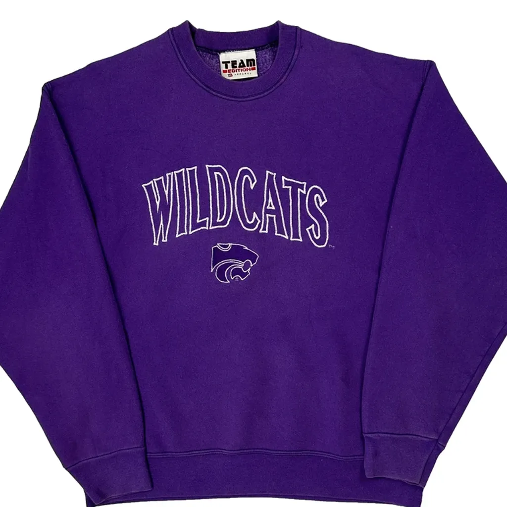 Made In USA Wildcats Team Edition College Sweatshirt - Medium Purple Cotton - Image 5