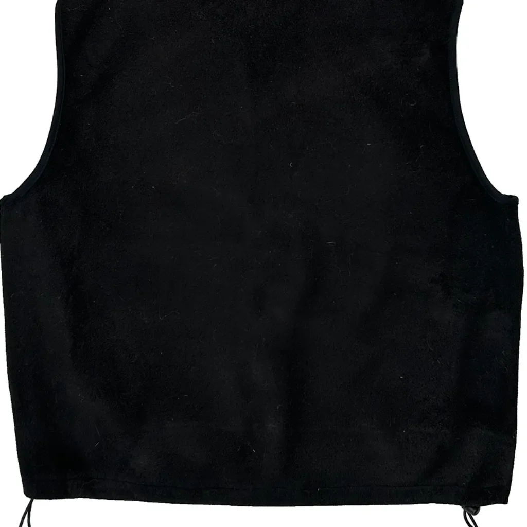 Made In USA Woolrich Fleece Jacket - Large Black Polyester - Image 6
