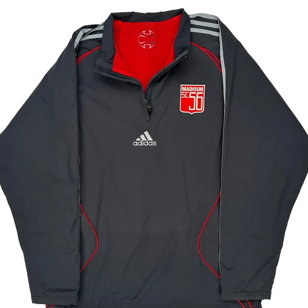 Madison Sc 56 Adidas Track Jacket - Small Red Polyester - Image 4