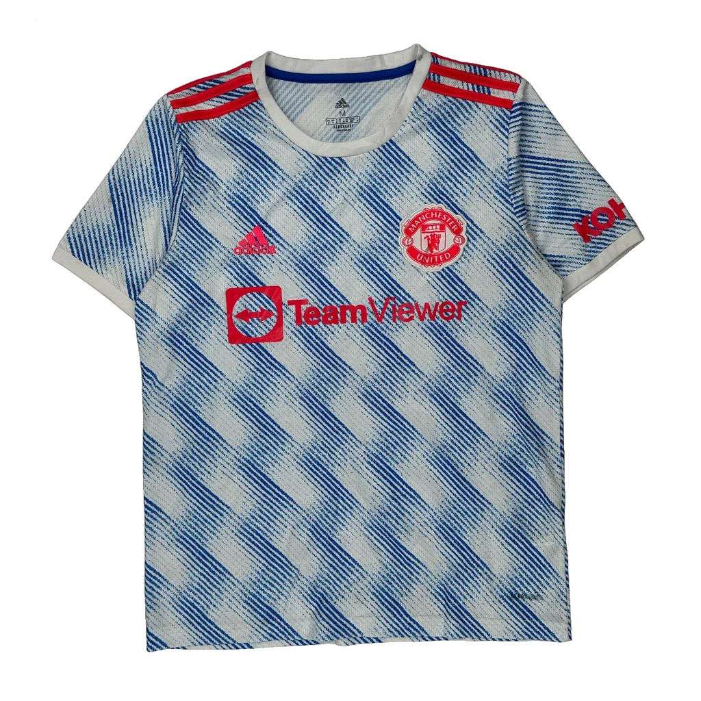 Manchester United Adidas 2021-22 Gringo Away Football Shirt - Medium Blue Polyester