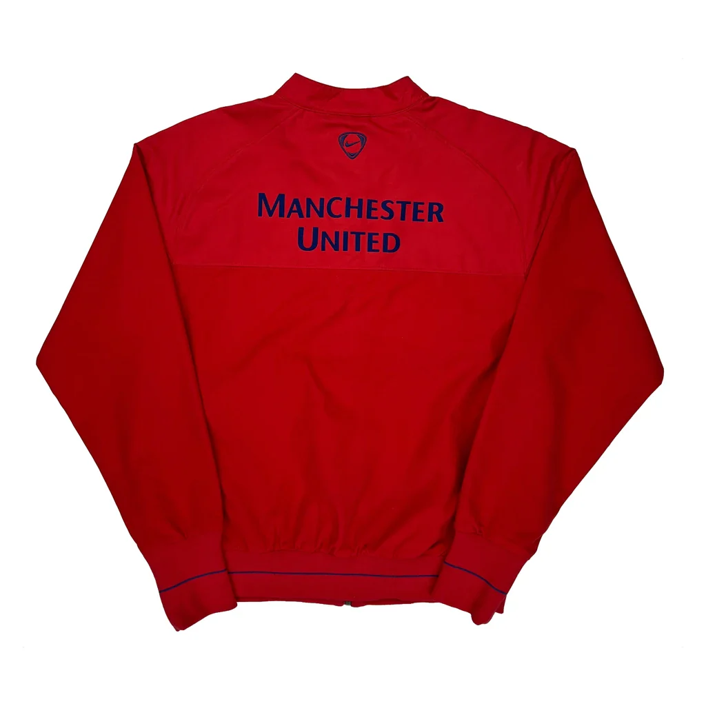 Manchester United Nike 2008-09 Soccer Track Jacket - Small Red Polyester - Image 2