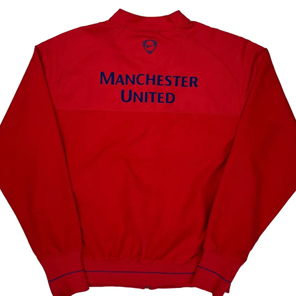 Manchester United Nike 2008-09 Soccer Track Jacket - Small Red Polyester - Image 7