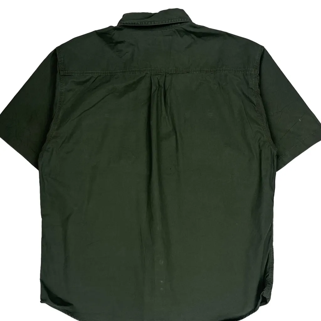 Marine Professionals Carhartt Short Sleeve Shirt - XL Green Cotton - Image 6