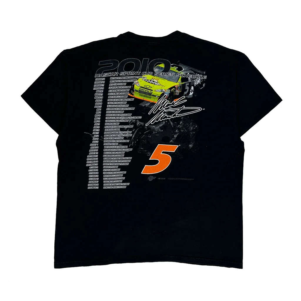 Mark Martin Winners Circle Nascar T-Shirt - XL Black Cotton - Image 2