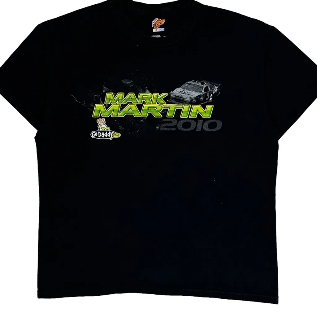 Mark Martin Winners Circle Nascar T-Shirt - XL Black Cotton - Image 4