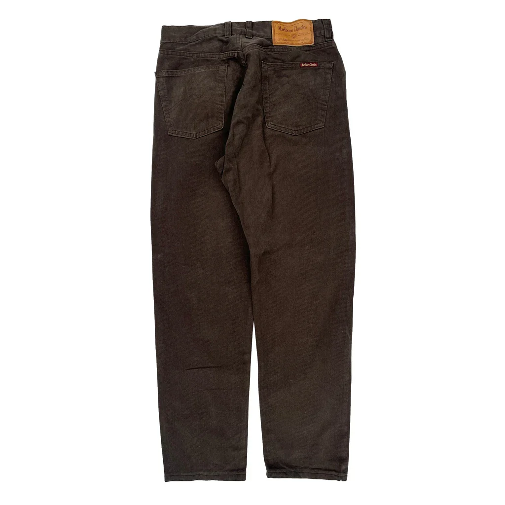 Marlboro Classics Cord Pants - 30″ Waist Brown Corduroy