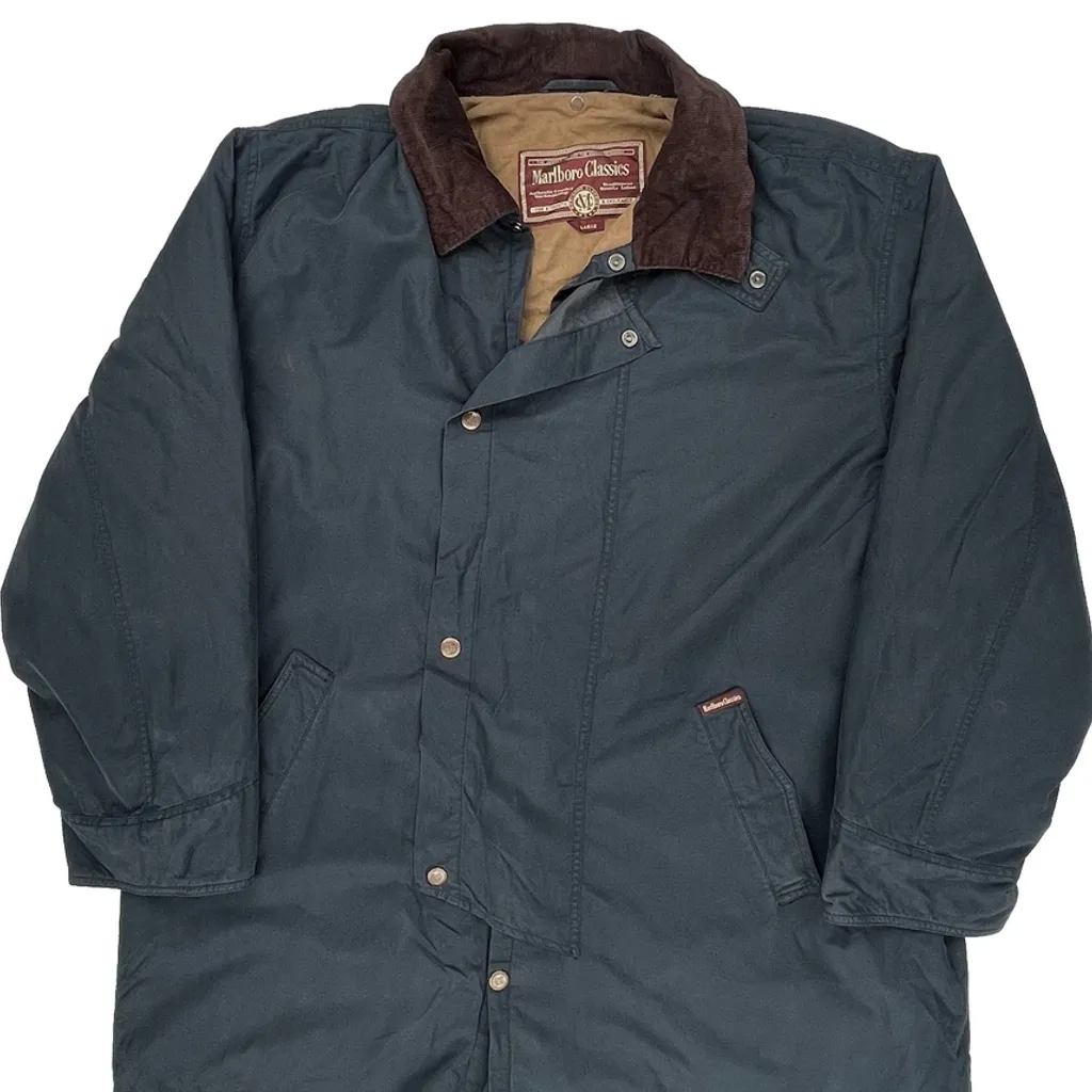 Marlboro Classics Barn Chore Jacket - XL Blue Cotton - Image 5