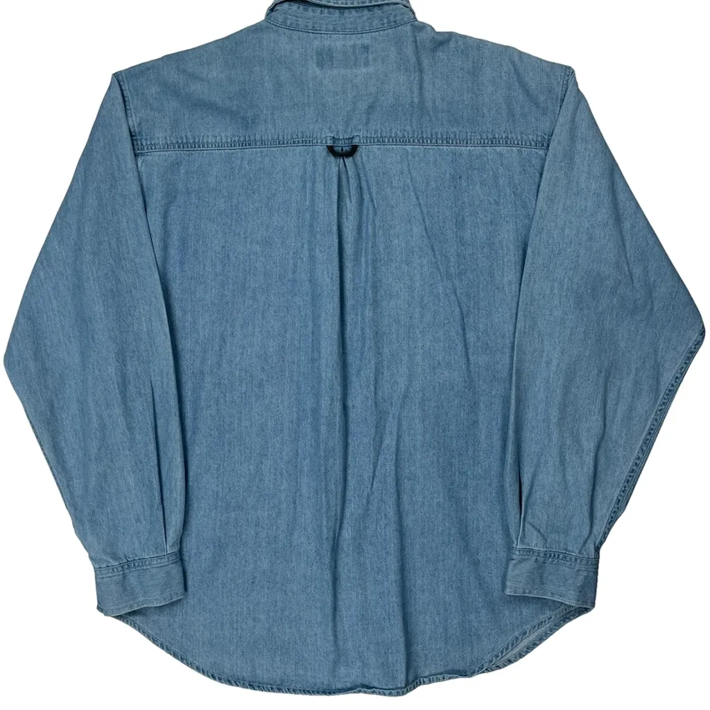 Marlboro Denim Shirt - Large Blue Cotton - Image 7