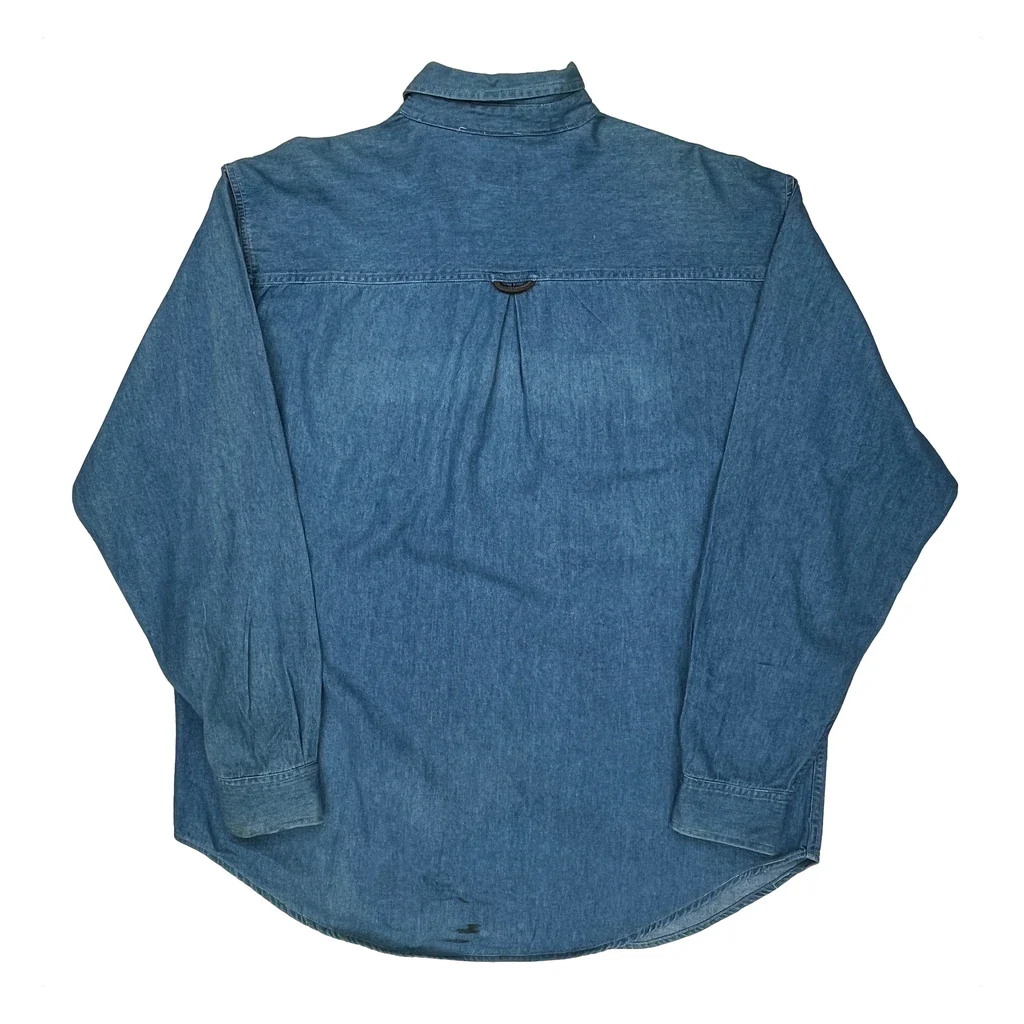 Marlboro Denim Shirt - Large Blue Cotton - Image 2